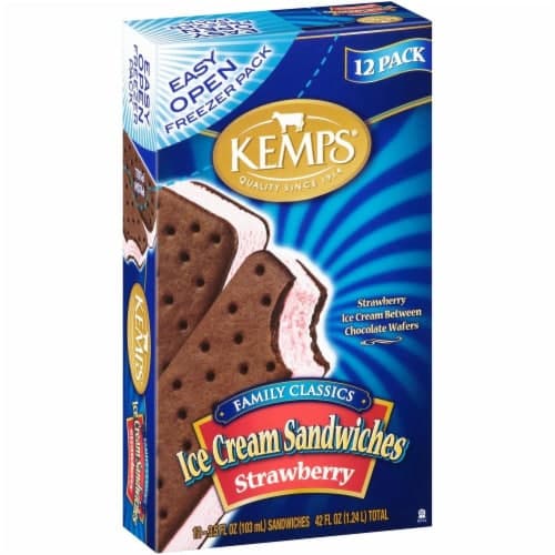 Kemps Strawberry Ice Cream Sandwiches