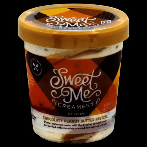 Sweet Me Creamery Ice Cream, Chocolaty Peanut Butter Pretzel