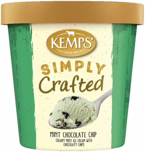 Kemps Simply Crafted Mint Chocolate Chip Ice Cream