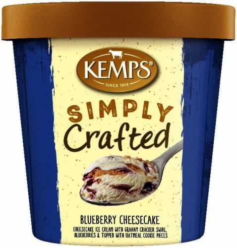 Kemps Simply Crafted Blueberry Cheesecake Ice Cream