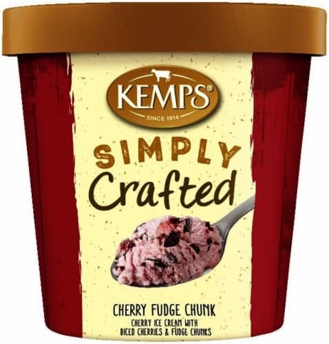 Kemps Simply Crafted Cherry Fudge Chunk Ice Cream