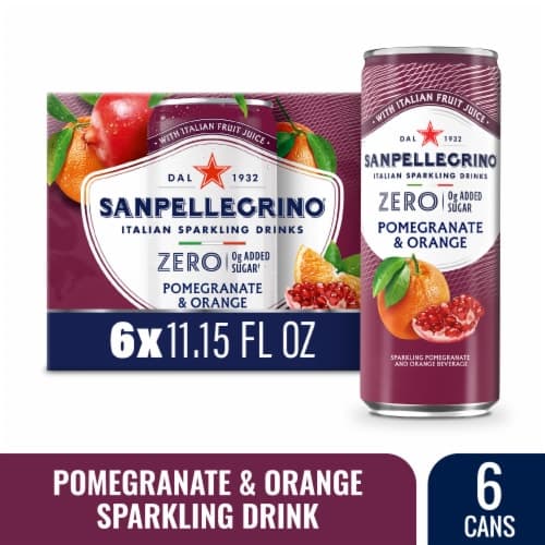 San Pellegrino Zero Pomegrante Orange 6