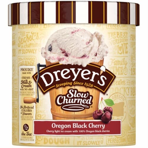 Edy'S Ice Cream, Light, Oregon Black Cherry