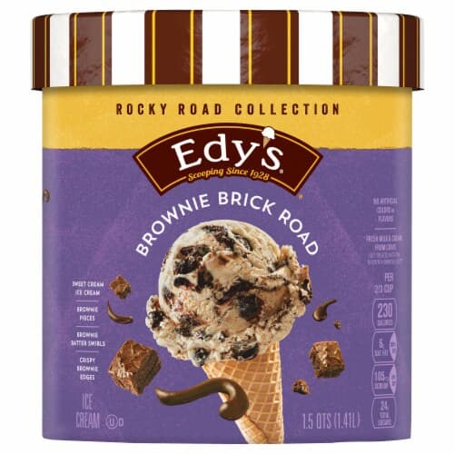 Dreyer'S Grand Brownie Brick Road Ice Cream Tub