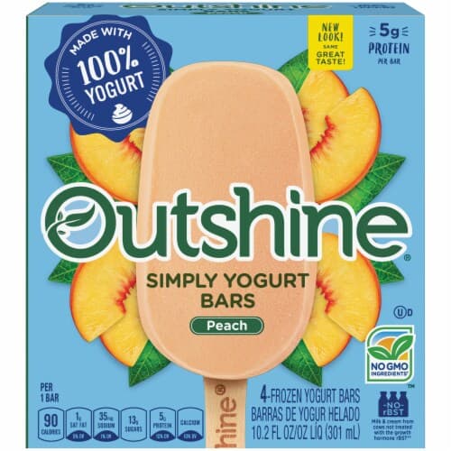 Outshine Peach Simply Yogurt Bars