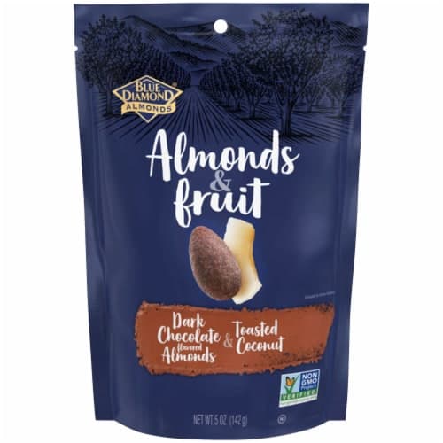 Blue Diamond Almonds & Fruit, Dark Chocolate Almonds & Coconut