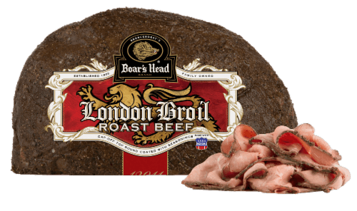 Boar'S Head London Broil Cap-Off Top Round Oven Roast Beef Fresh Sliced Deli Meat