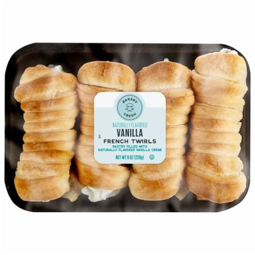 Bakery Fresh Goodness Vanilla French Twirls Creme Filled Pastries