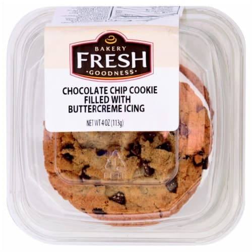 Bakery Fresh Goodness Chocolate Chip Cookie Filled With Buttercreme Icing
