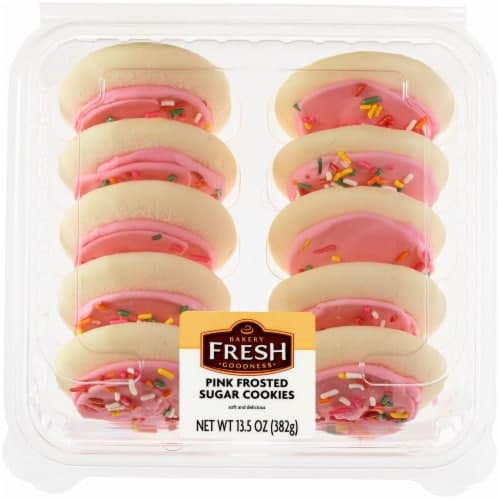 Bakery Fresh Goodness Pink Frosted Sugar Cookies
