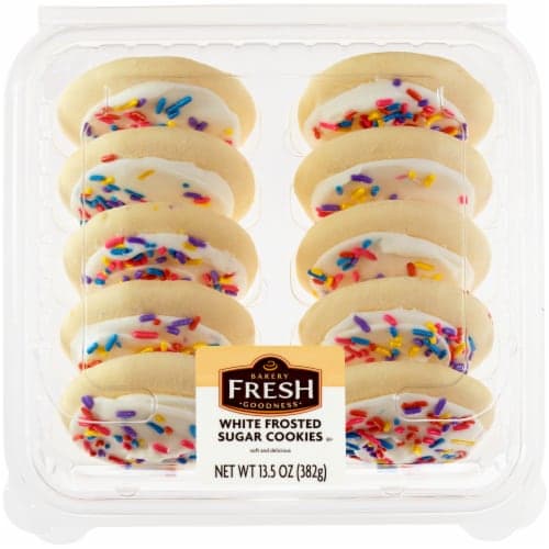 Bakery Fresh Goodness White Frosted Sugar Cookies