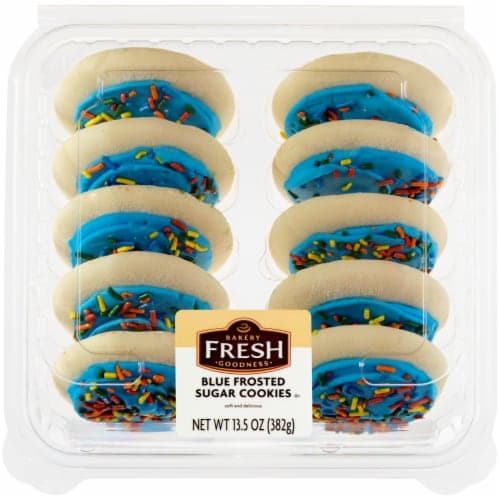 Bakery Fresh Goodness Blue Frosted Sugar Cookies