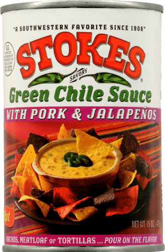 Stokes Green Chile Sauce With Pork & Jalapeno