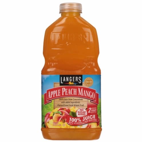 Langers Juice 100% Apple Peach Mango