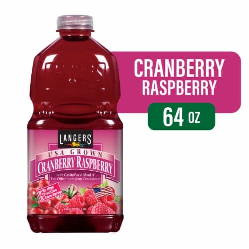 Langers Juice Cocktail Gold Medal Cranberry Raspberry