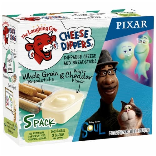 The Laughing Cow Cheese Dippers White Cheddar Flavor Dippable Cheese & Whole Grain Breadsticks