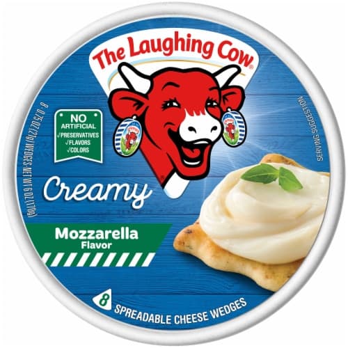 The Laughing Cow Cheese Wedges, Spreadable, Mozzarella Flavor, Creamy