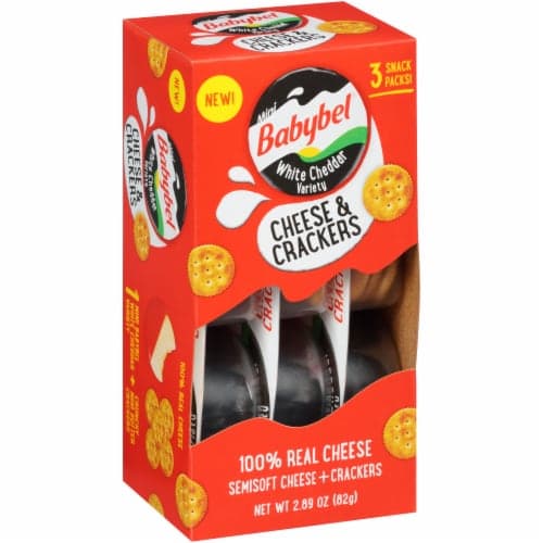 Babybel Mini White Cheddar Variety & Crackers