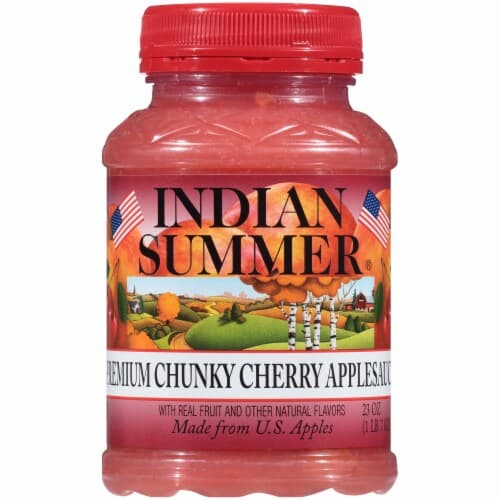 Indian Summer Premium Chunky Cherry Apple Sauce. Jar