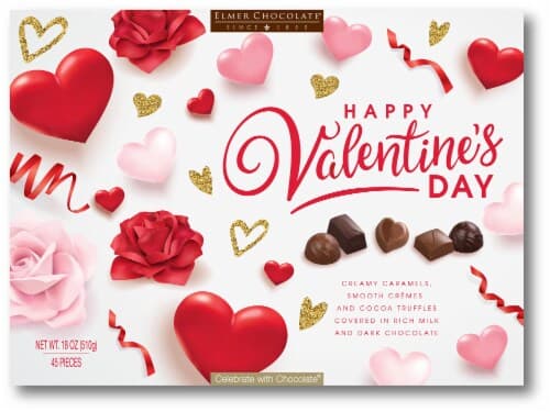 Elmer Chocolate Valentine Box Chocolate Candy