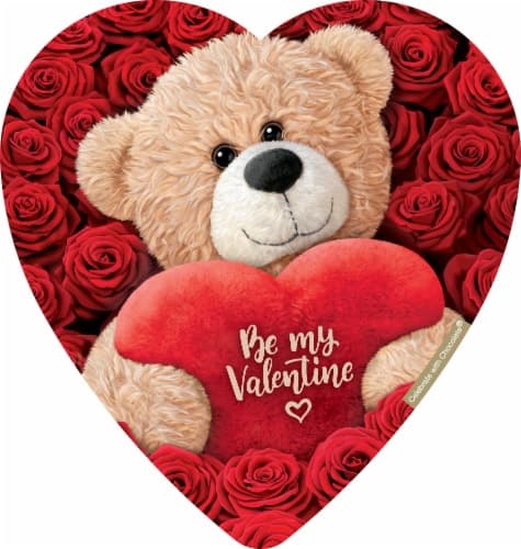 Elmer Chocolate Be My Valentine Bear Heart Box Candy