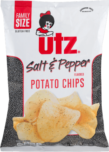 Utz Salt & Pepper Potato Chips Family Size
