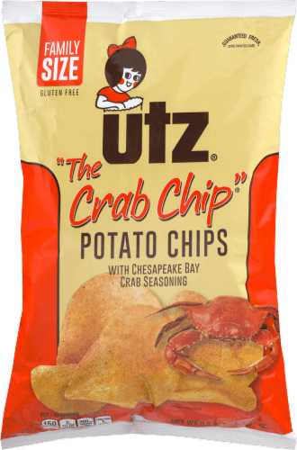 Utz Potato Chips, The Crab Chip, Family Size