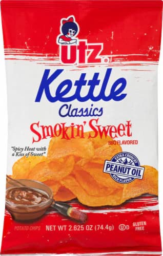 Utz Kettle Classics Smokin Sweet Bbq Flavored Potato Chips