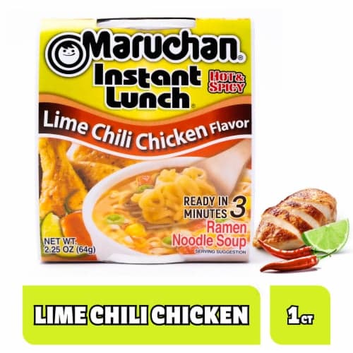 Maruchan Instant Lunch Ramen Noodles With Vegetables  Lime Chili Chicken