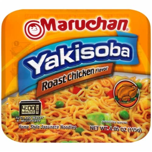 Maruchan Yakisoba Roast Chicken Flavor Noodles. Microwave Bowl