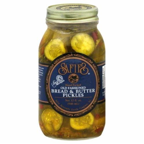 Safies Pickles, Bread & Butter, Old Fashioned
