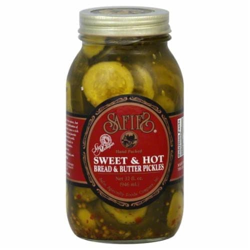 Safies Pickles, Bread & Butter, Sweet & Hot