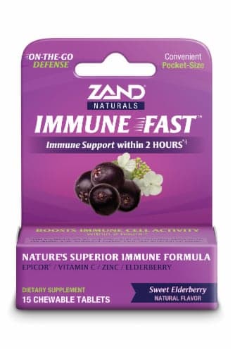 Zand Naturals Immune Fast Sweet Elderberry Chewable