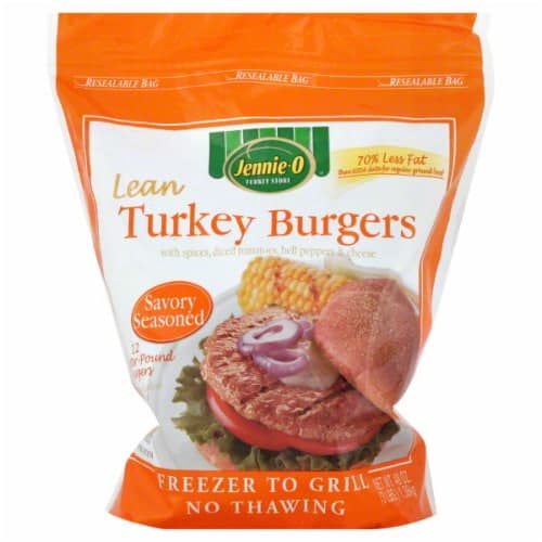 Jennie-O Turkey Burgers, Lean, Savory Seasoned