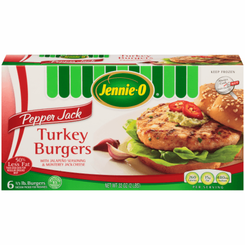 Jennie-O Turkey Burgers, Pepper Jack