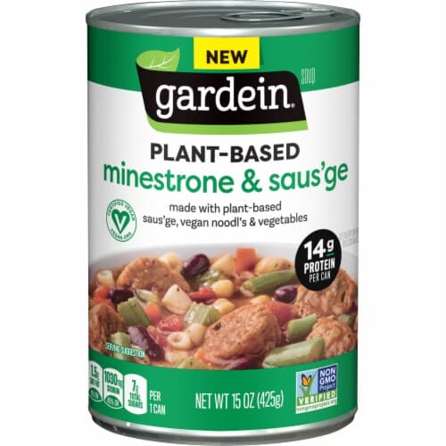 Gardein Vegan Plant-Based Saus'Ge & Minestrone Soup