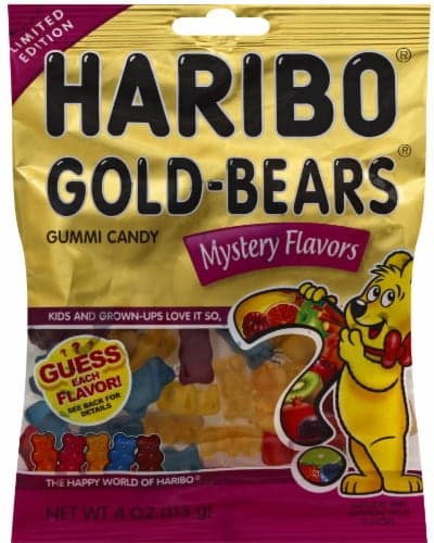 Haribo Gummi Candy, Gold-Bears, Mystery Flavors