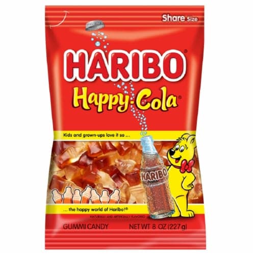 Haribo Happy-Cola Gummi Candy Share Size
