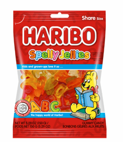 Haribo Spelly Jellies Alphabet Letters Gummy Candy