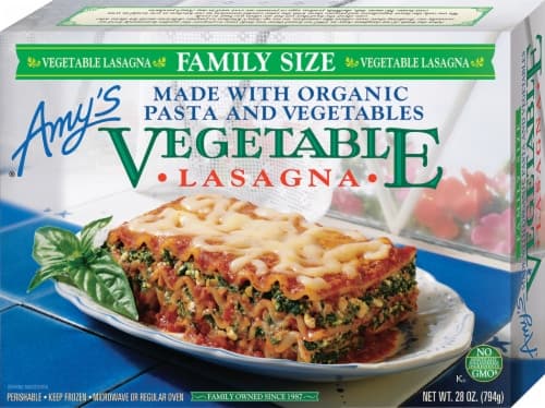 Amy'S Lasagna, Vegetable, Family Size