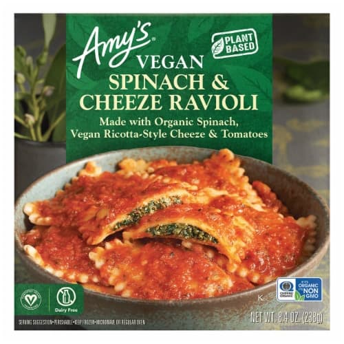 Amy'S Vegan Spinach Ravioli Bowl