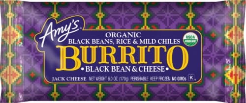 Amy'S Organic Black Bean & Cheese Burrito