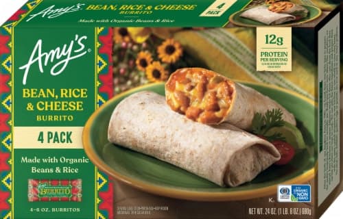 Amy'S Kitchen Bean Rice & Cheese Burrito