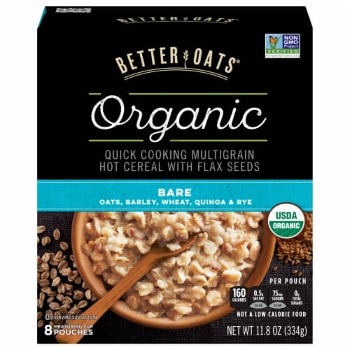 Is it Emulsifier Free? Better Oats Raw Pure & Simple Cereal Organic Hot Instant Multigrain Bare