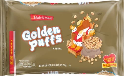 Malt O Meal Cereal, Golden Puffs, Family Size
