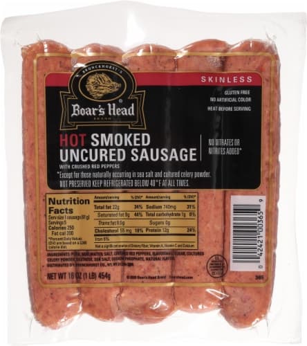 Boars Head Smoked Sausage Hot