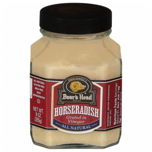 Boars Head Horseradish Grated In Vinegar Glass