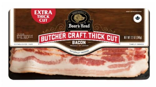 Boars Head Bacon Naturally Smoked Extra Thick Cut