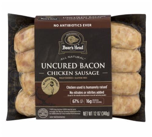 Boar'S Head Chicken Sausage, Uncured Bacon