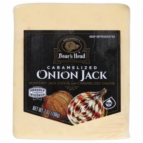 Boars Head Pre Cut Caramelized Onion Jack Cheese
